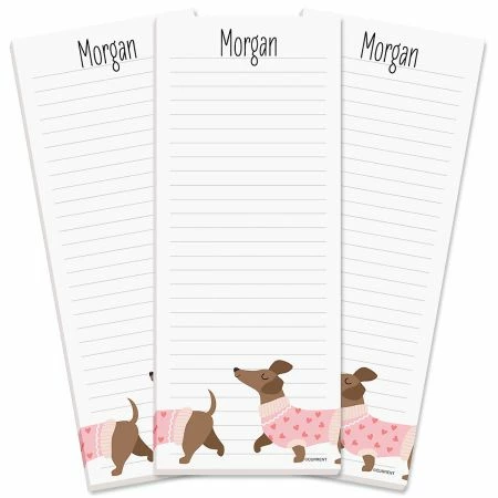 Dachshund Personalized Shopping List Pads 1 Dachshund Personalized Shopping List Pads