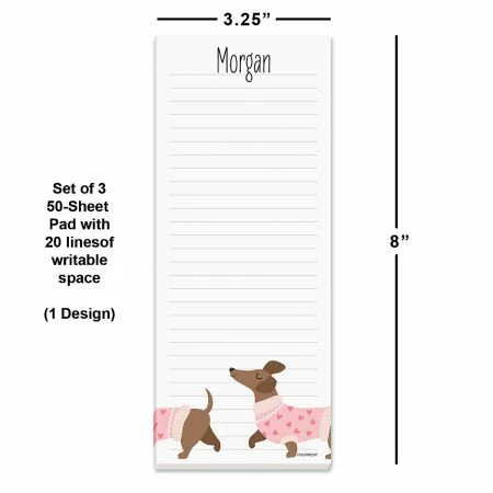 Dachshund Personalized Shopping List Pads 2 Dachshund Personalized Shopping List Pads - Image 2