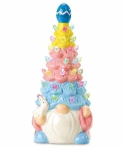 Ceramic Gnome Bunny Tree