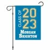 School Colors Graduation Personalized Garden Flag