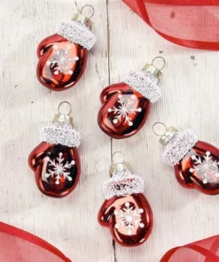 Glass Mittens Ornaments -Department Store 622048 05