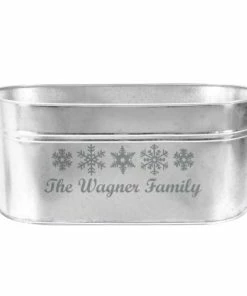 Snowflake Personalized Beverage Tub