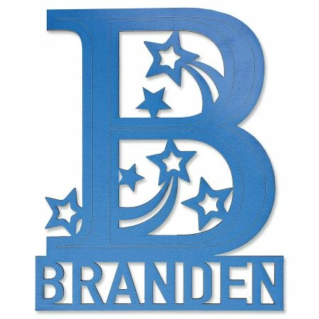 Blue Name & Initial Personalized Plaque 1 Blue Name & Initial Personalized Plaque