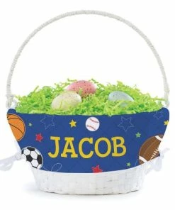 Personalized Sports Easter Basket With Liner
