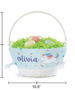 Personalized Unicorn Easter Basket With Liner 6 Personalized Unicorn Easter Basket With Liner -Department Store 68966 04