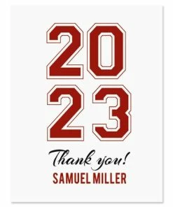Collegiate Personalized Thank You Cards