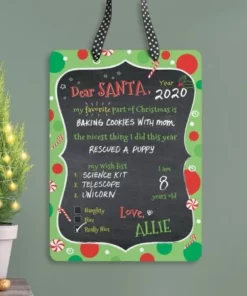 Dear Santa Personalized Christmas Plaque -Department Store 70426 03