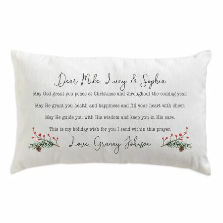 Christmas Prayer Personalized Pillow 1 Christmas Prayer Personalized Pillow