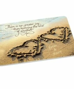 Two Hearts Personalized Welcome Doormat