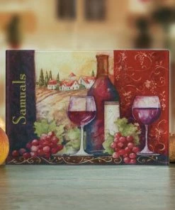 Wine Tempered Glass Cutting Board -Department Store 812717 06