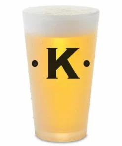 Dot Initials Personalized Pint Beer Glass