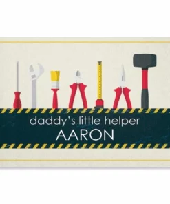 Daddy's Little Helper Personalized Doormat