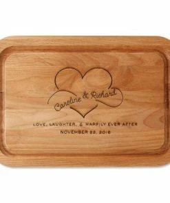 Happily Ever After Engraved Wood Cutting Board
