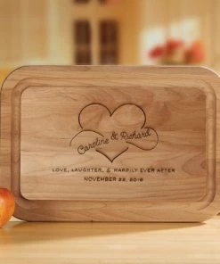 Happily Ever After Engraved Wood Cutting Board -Department Store 816443 06