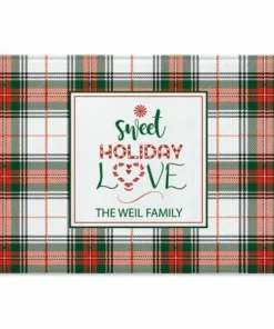Sweet Holiday Love Tempered Glass Cutting Board