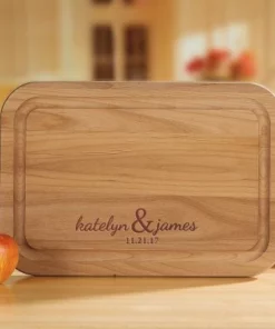 Couples Engraved Wood Cutting Board -Department Store 816694 06