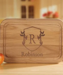 Scholar Crest Engraved Wood Cutting Board -Department Store 816976 06