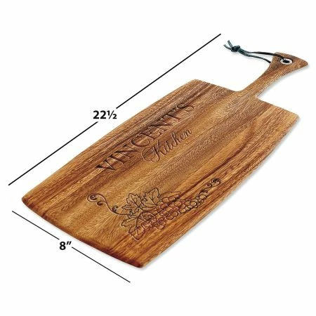 Vineyard Engraved Wood Paddle Cutting Board 2 Vineyard Engraved Wood Paddle Cutting Board - Image 2