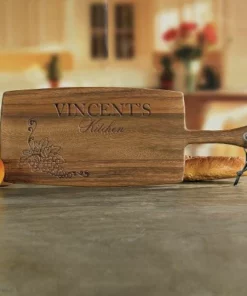 Vineyard Engraved Wood Paddle Cutting Board 9 Vineyard Engraved Wood Paddle Cutting Board -Department Store 817475 05