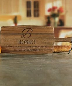 Home Is Where Your Story Begins Engraved Wood Paddle Cutting Board -Department Store 817476 05