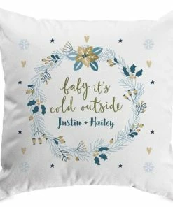 Baby It's Cold Personalized Pillow