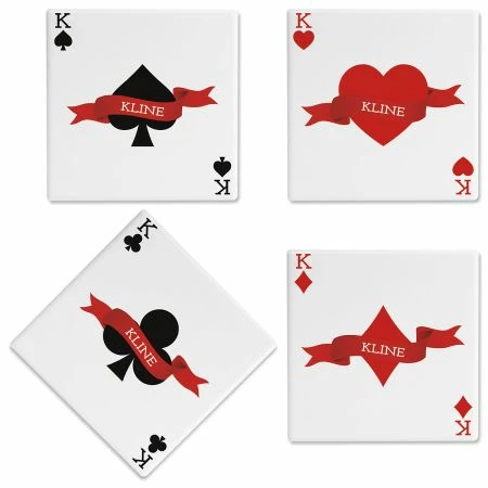 Cards Personalized Ceramic Coasters 1 Cards Personalized Ceramic Coasters