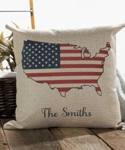 USA Canvas Personalized Pillow -Department Store 817711 04