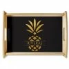 Pineapple Family Name Natural Wood Personalized Serving Tray