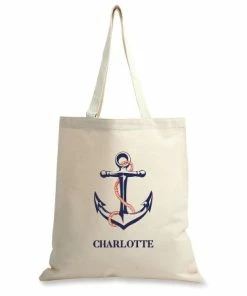 Anchor Personalized Canvas Tote