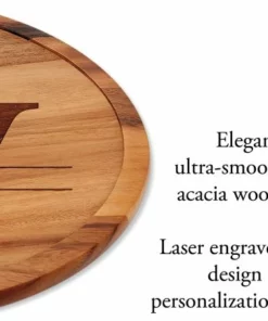 Initial Last Name Personalized Acacia Wood Lazy Susan 8 Initial Last Name Personalized Acacia Wood Lazy Susan -Department Store 817938 03