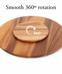 Initial Last Name Personalized Acacia Wood Lazy Susan 9 Initial Last Name Personalized Acacia Wood Lazy Susan -Department Store 817938 04