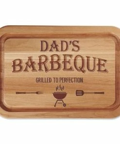 Grilled To Perfection Barbeque Engraved Wood Cutting Board
