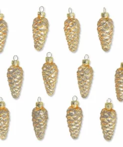 Pinecones Glass Ornaments