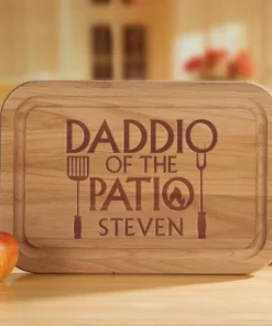 Daddio Of The Patio Personalized Wood Cutting Board 11 Daddio Of The Patio Personalized Wood Cutting Board -Department Store 818801 06