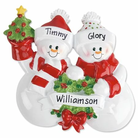 Snow Family Custom Ornament -Department Store 818891 a 1 1