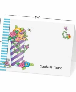 Mary Engelbreit® Floral Personalized Note Cards (3 Designs) -Department Store 900197 05