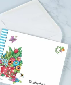 Mary Engelbreit® Floral Personalized Note Cards (3 Designs) -Department Store 900197 06