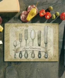 Silverware Tempered Glass Cutting Board -Department Store 900546 04