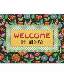 Mary Engelbreit® Personalized Floral Welcome Mat