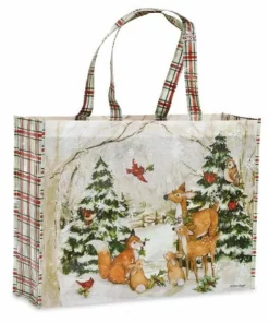 Peaceful Forest Large Shopping Tote Bags -Department Store 902069 05 1