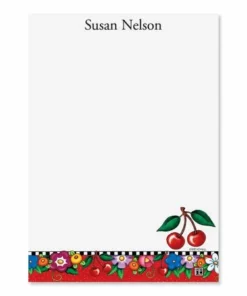 Mary Engelbreit’s Cheery Cherry Personalized Notepads -Department Store 902131 05