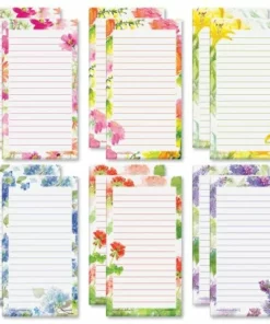 Paintbox Floral Magnetic Shopping List Pads