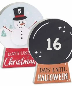 Reversible Holiday Countdown Sign