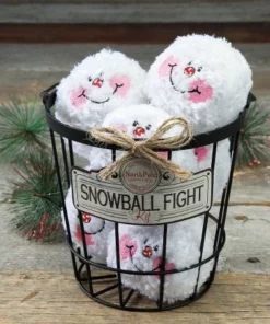 Indoor Christmas Snowball Fight Set