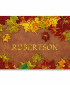 Autumn Color Personalized Doormat
