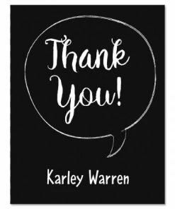 Chalkboard Graduation Personalized Thank You Note Cards
