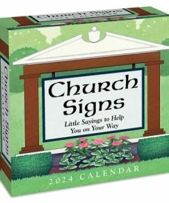 2024 Church Signs Desk Calendar