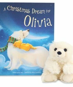 A Christmas Dream For Me Personalized Storybook With Plush Polar Bear