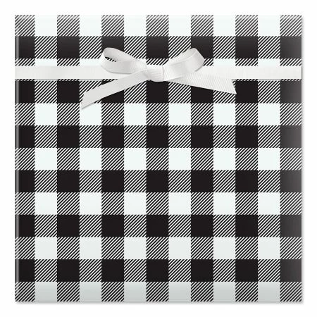 Birthday Cats/Black And White Plaid Birthday Jumbo Rolled Gift Wrap 2 Birthday Cats/Black And White Plaid Birthday Jumbo Rolled Gift Wrap - Image 2
