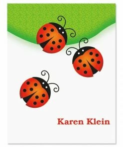 Ladybug Personalized Note Cards
